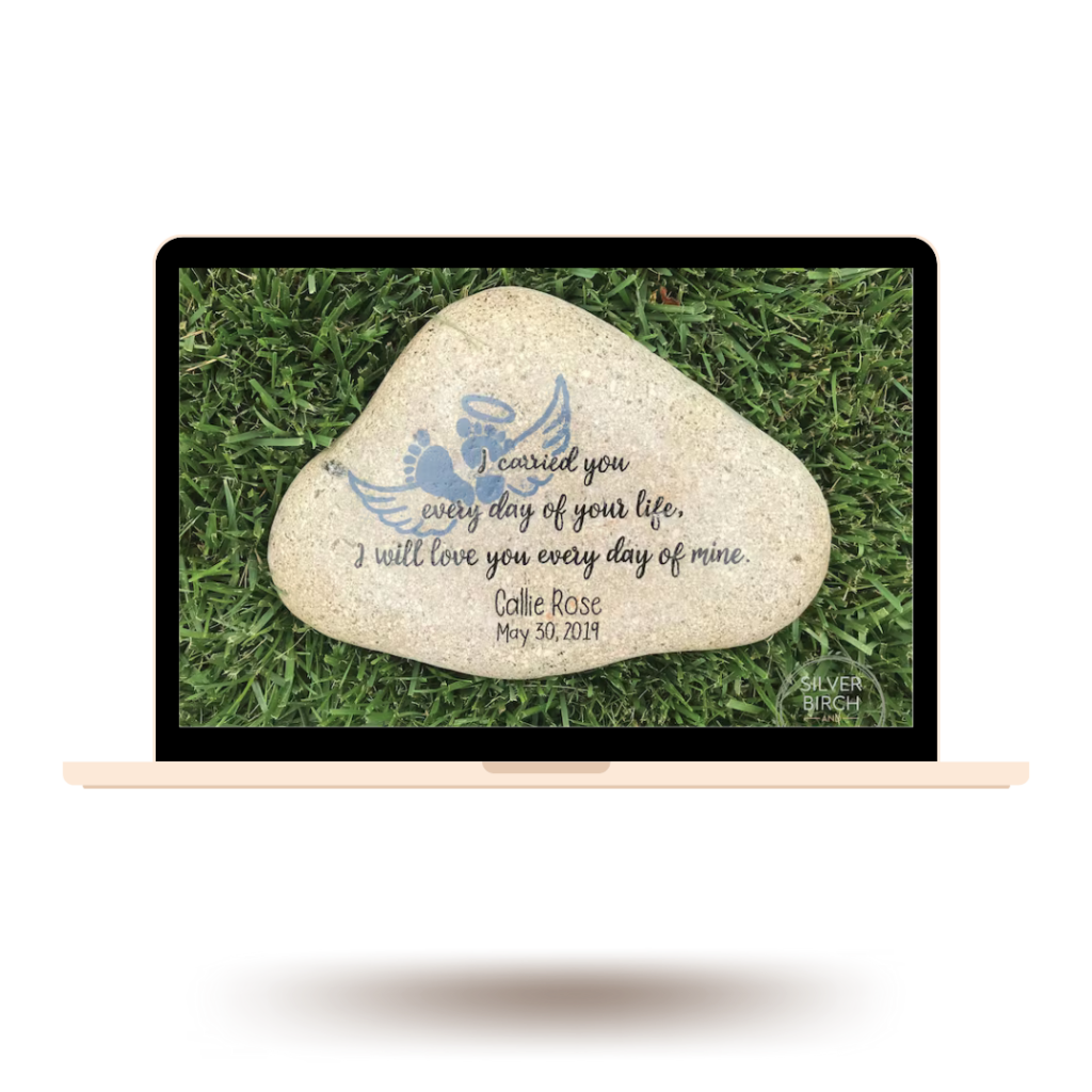 baby loss pregnancy loss memorial garden stone