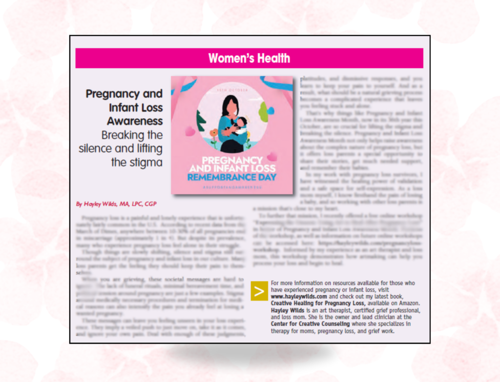 pregnancy and infant loss awareness month